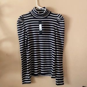 Veronica Beard striped turtleneck sweater
